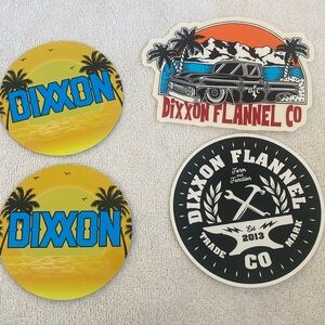Dixxon Flannel Company‎ Stickers lot of 4